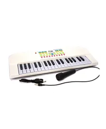 Multifunctional Electronic Keyboard 37 Keys with Microphone for Kids 3+, Hand-Eye Coordination Development Tool, 47.5cm