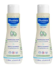 Mustela Gentle Baby Shampoo Pack of 2 - 200mL Each