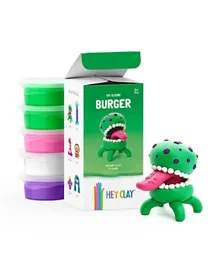 Hey Clay Burger Colorful Kids Modeling Air-Dry Clay, 5 Cans