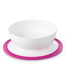 OXO Tot Stick & Stay Suction Bowl Pink & White - 230mL