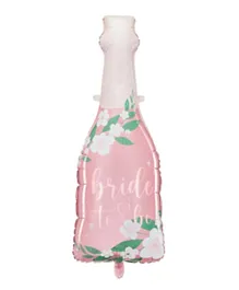 PartyDeco Bride To Be Bottle Shaped Foil Balloon - Pink