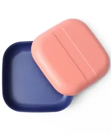 Ekobo Go Duo Color Snack Box - Coral and Royal Blue
