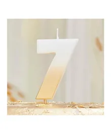 Ginger Ray Gold Ombre Number Candle - 7