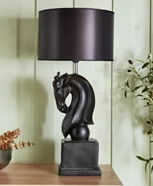 HomeBox Tudor Resin Horse Face Table Lamp