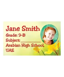 Ajooba Personalised Name Book Labels for Kids Ref 215 - Pack Of 40