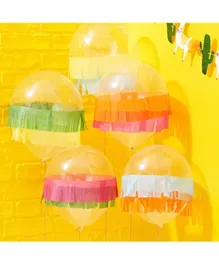Ginger Ray Tissue Fringe Mexican Party Balloons Pack of  5 - 60