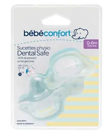 Bebeconfort Dental Safe Dummy Silicone Pacifiers Set of 2 - Blue