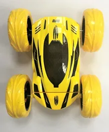 Toon Toyz Double Rotation Car Toy With Remote Controller - Yellow