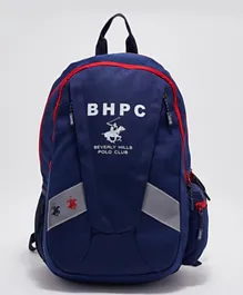 Beverly Hills Polo Club Logo Detail Backpack Blue - 18 Inches