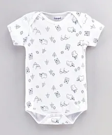 Babybol All Over Printed Bodysuit - White