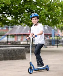 EVO ELECTRIC SCOOTER BLUE 30W motor,  Speeds up to 8-10kmph, Rear brake, Kickstand, For Boys Kids Ages 8+