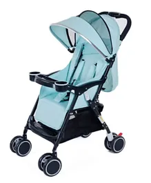 Uniqoo HY Portable Lightweight Stroller - Tiffany Green, 0+ Months, Comfy, Easy Fold, Adjustable Backrest, 360° Wheels