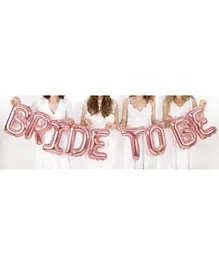 PartyDeco Bride To Be Foil Balloon - Rose Gold