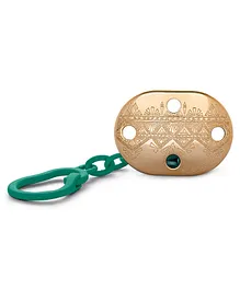 Suavinex Premium Soother Chain -  Green & Golden