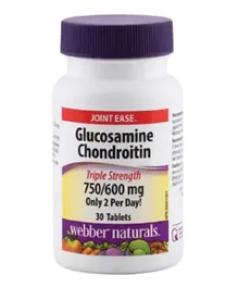 WEBBER NATURALS Glucosamie 500 & Chondroitin 400MG - 30 Tablets