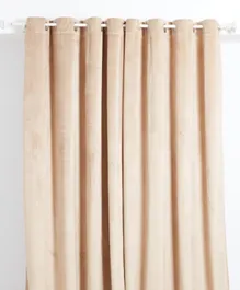 HomeBox Dove Blackout Velvet Curtain Pair - 135x300 cms