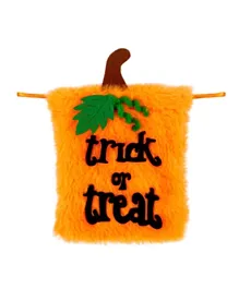 Party Magic Halloween Trick Or Treat Plush Bag - Orange