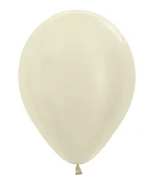 Sempertex Round Latex Balloons Ivory - 50 Pieces