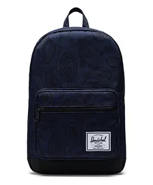 Herschel Peacoat Chicory Coffee Pop Quiz Backpack Blue - 18 Inches
