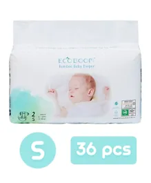 Eco Boom Organic Bamboo Diapers Size 2 -  36 Pieces