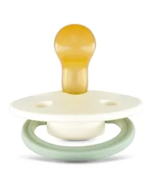 Rebael Fashion Natural Rubber Round Pacifier Size 1  - Frosty Pearly Dolphin