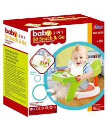 KHS Baby 2 in 1 Sit Snack & Go Chair - Multicoloured