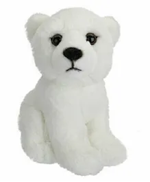 PMS Sitting Polar Bear Gift Plush White - 7 Inches