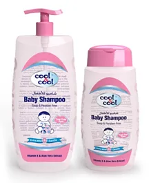 Cool and Cool Baby Shampoo 500 ml  Free 250 ml - Pink