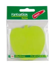 Fantastick Fluorescent Apple Stick Notes - Green
