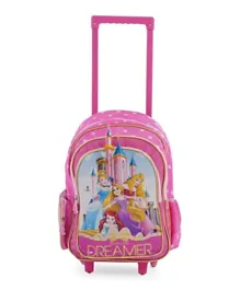 PAN Home Disney Princess Fearless Dreamer Trolley Backpack Pink - 16 Inches