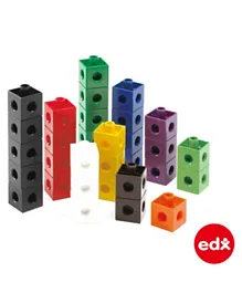Edx Education Linking Cubes Multicolour -100 Pieces - 2 cm