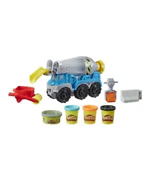 Play-Doh Wheels Cement Truck Toy with 3 Colours - Multicolour