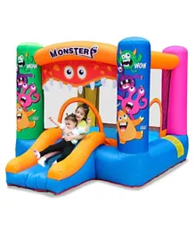 Myts Monster Inflatable Toddler Bounce House Kids Bouncy Slide for Indoor Party - Multicolor