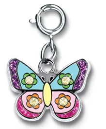 4M Glitter Butterfly Charm - Multi colour