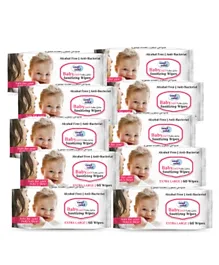 Cool & Cool Baby Sanitizing Wipes Pack of 12 - 60 Wipes Each