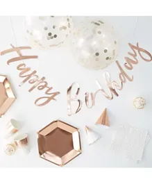 Ginger Ray Rose Gold Party Box - Brown