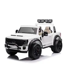 Megastar Ride On Licensed Ford F450 24V  Truck With Remote Control - White