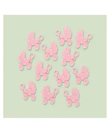 Party Centre Pink Baby Shower Baby Carriage Favours - 12 Pieces Per Pack