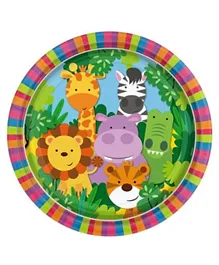 Party Centre Jungle Friends Plates -Pack of 8