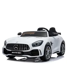 Mercedes Benz GTR 2S Licensed Battery Operated Ride On with Remote Control - White