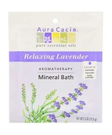 AURA CACIA Relaxing Lavender Mineral Bath - 70.9g
