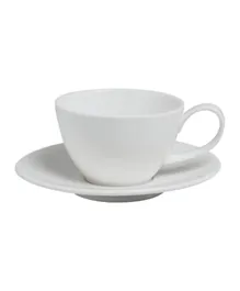 Baralee Simple Plus Cup and Saucer White - 250mL