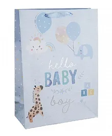 Eurowrap Baby Boy Gift Bag Large - Blue