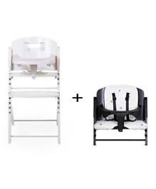 Childhome Evosit High Chair With Cushion - White