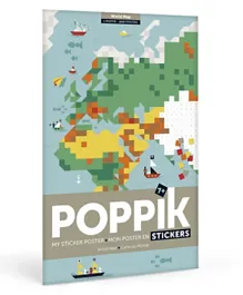 Poppik Sticker Poster World Map