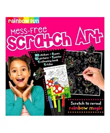 Mess Free Scratch Art Scratch to reveal rainbow Magic - 20 Pages