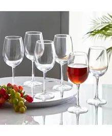 HomeBox Aura White Wine Stem Glass - Set of 6