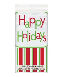 Unique Happy Holidays Plastic Tablecover 46883 - Pack of 1
