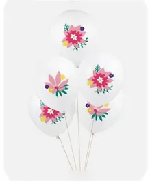 My Little Day Flowers Tattooed Balloons - 5 Pieces
