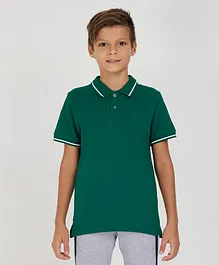 Aeropostale A87 Embroidered Polo T-shirt - Green